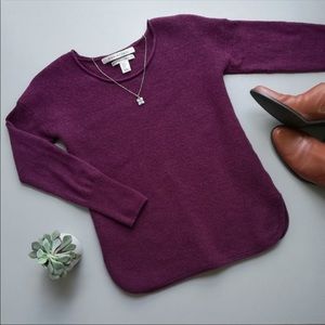 Max Studio plum wool sweater